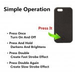 Wholesale iPhone SE 2022 / 2020 / 8 / 7 Selfie Illuminated LED Light Case (Black)